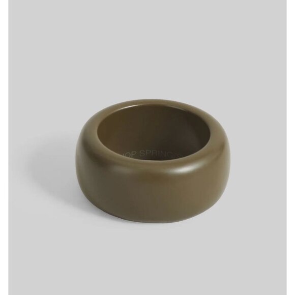 THE FRANKIE SHOP Matte Bangle Moss Green $133 EUC - Picture 1 of 7